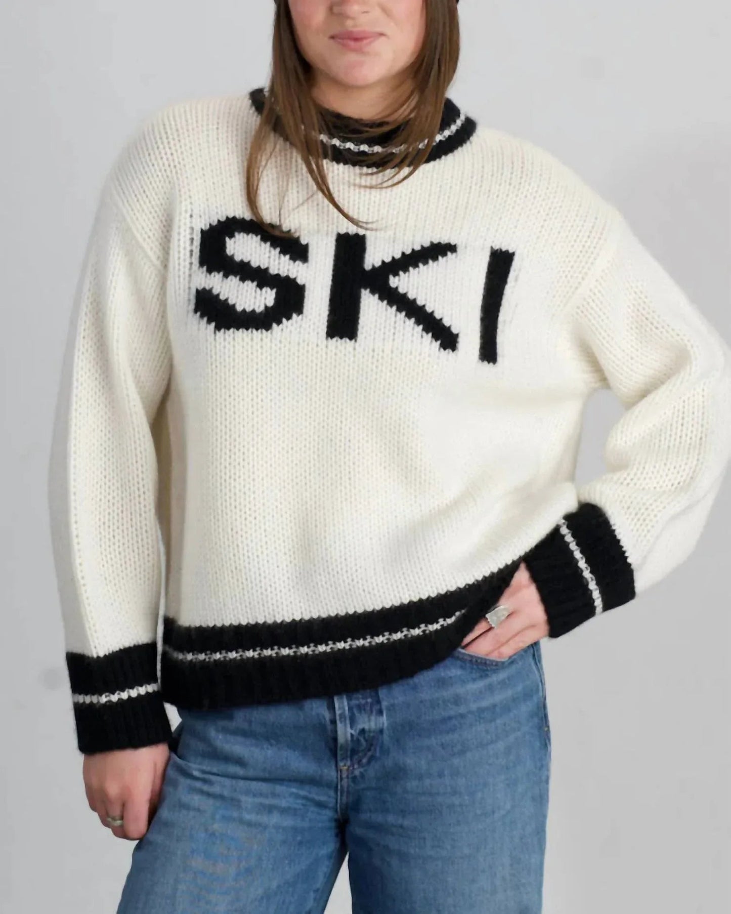Vail Ski Intarsia-Pullover