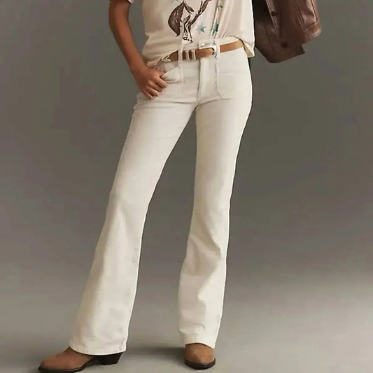 Women's Flare Mid Rise Jeans