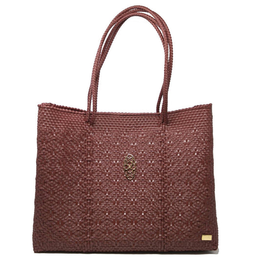 Women's Travel Woven Tote Bag With Clutch