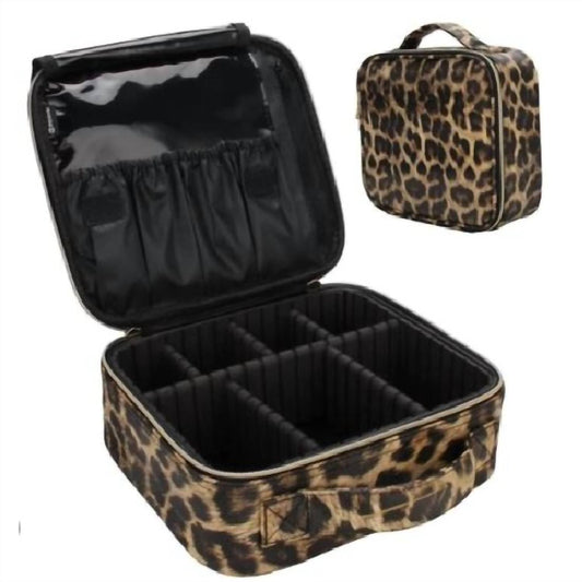 Women's Leopard Print Cosmetic Case