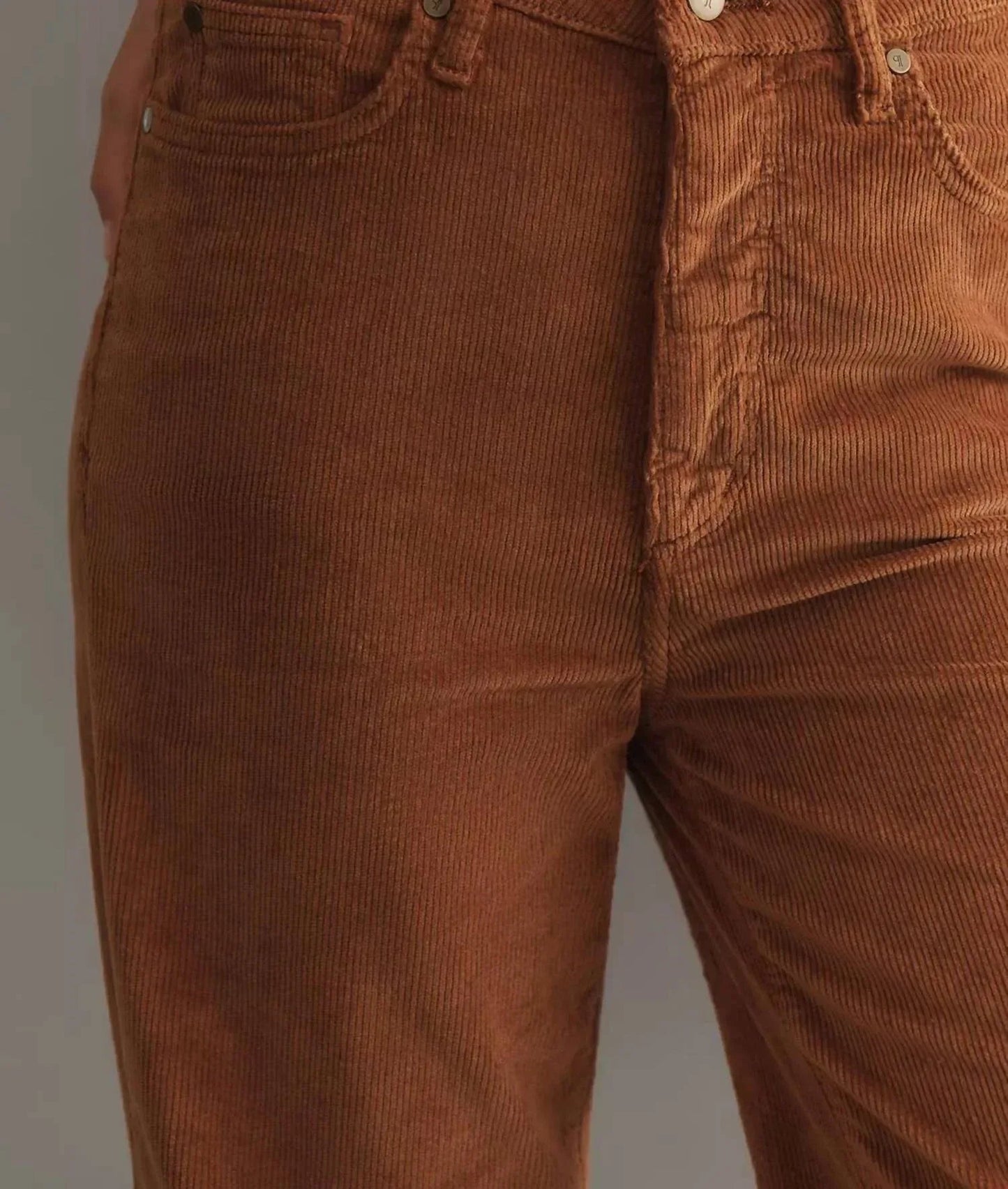 Scotty High-Rise Cordhose mit geradem Bein und Umschlag