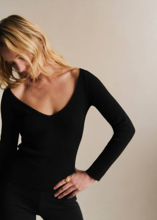 Alva V-neck Knit Long Sleeve Jumper