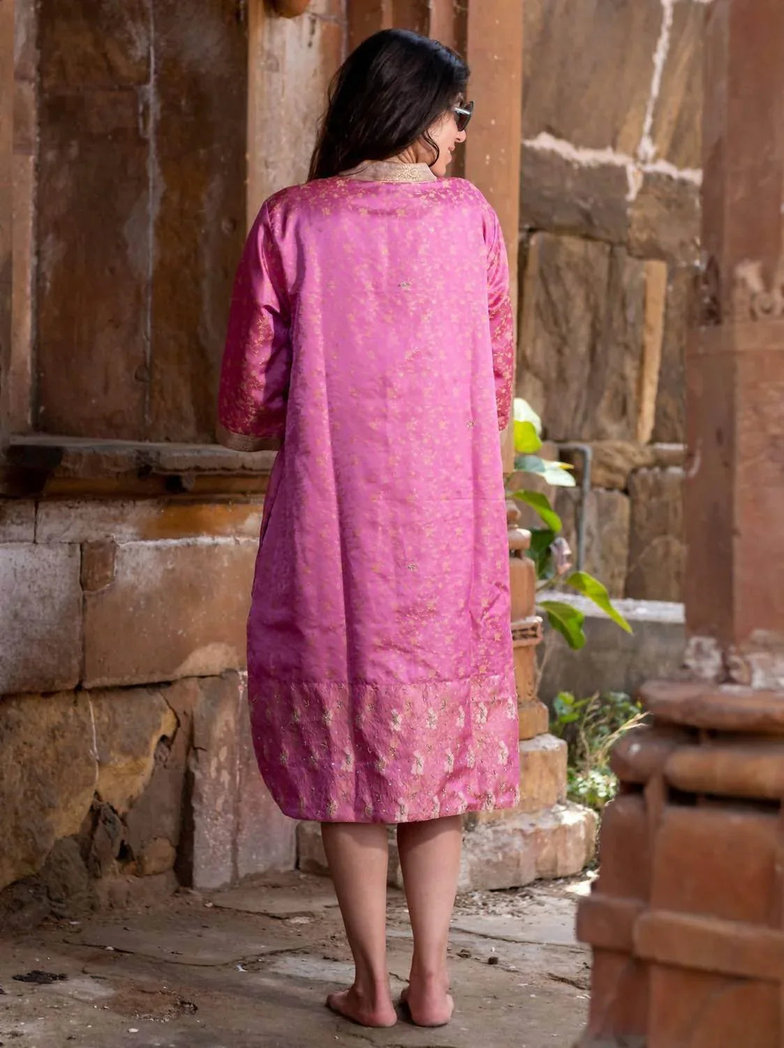 Aphrodite Silk Saree One Size Kimono