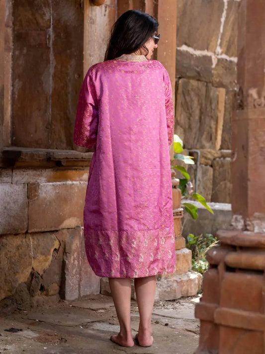 Aphrodite Silk Saree One Size Kimono