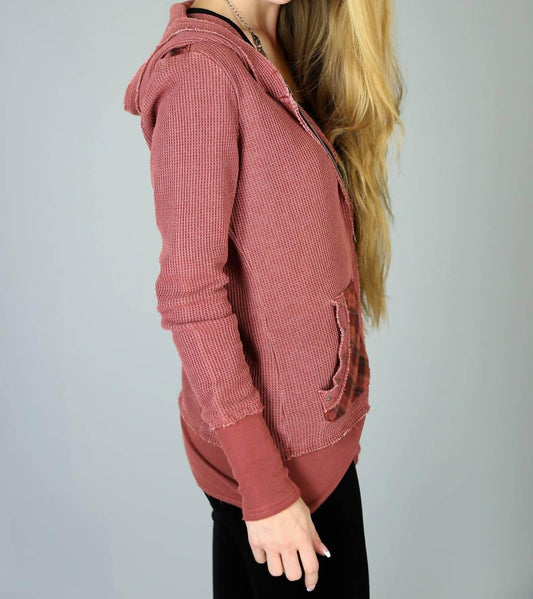 90's Seattle Thermal Tunic Hoodie