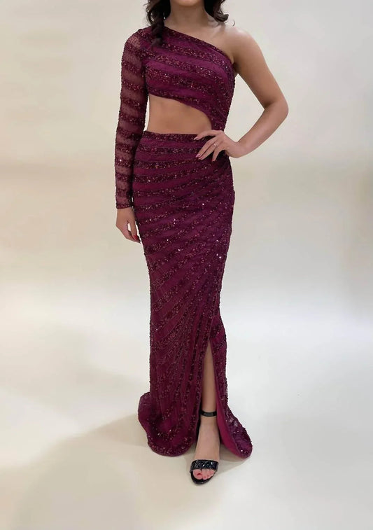Elegant Cut-out Side Prom Dress