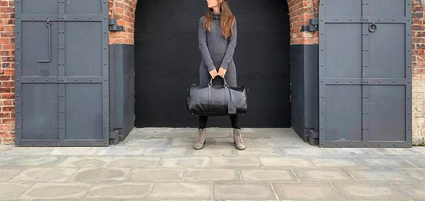 Men's Endre Weekender Vintage Leather Duffle Bag