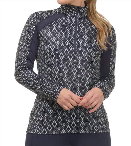Four-way Stretch Knit Zip Fleece Top