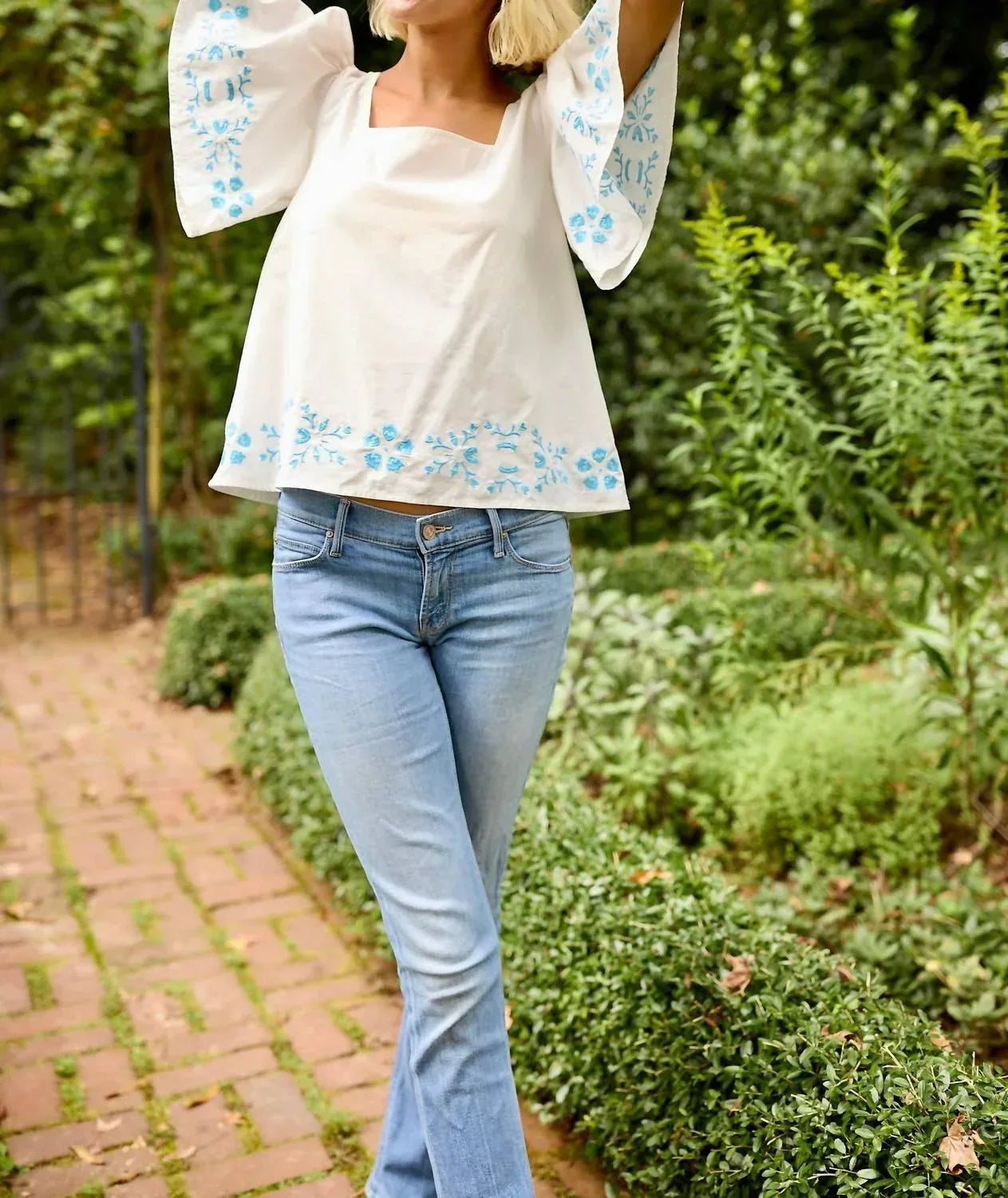 Georgia Square Neck Blouse