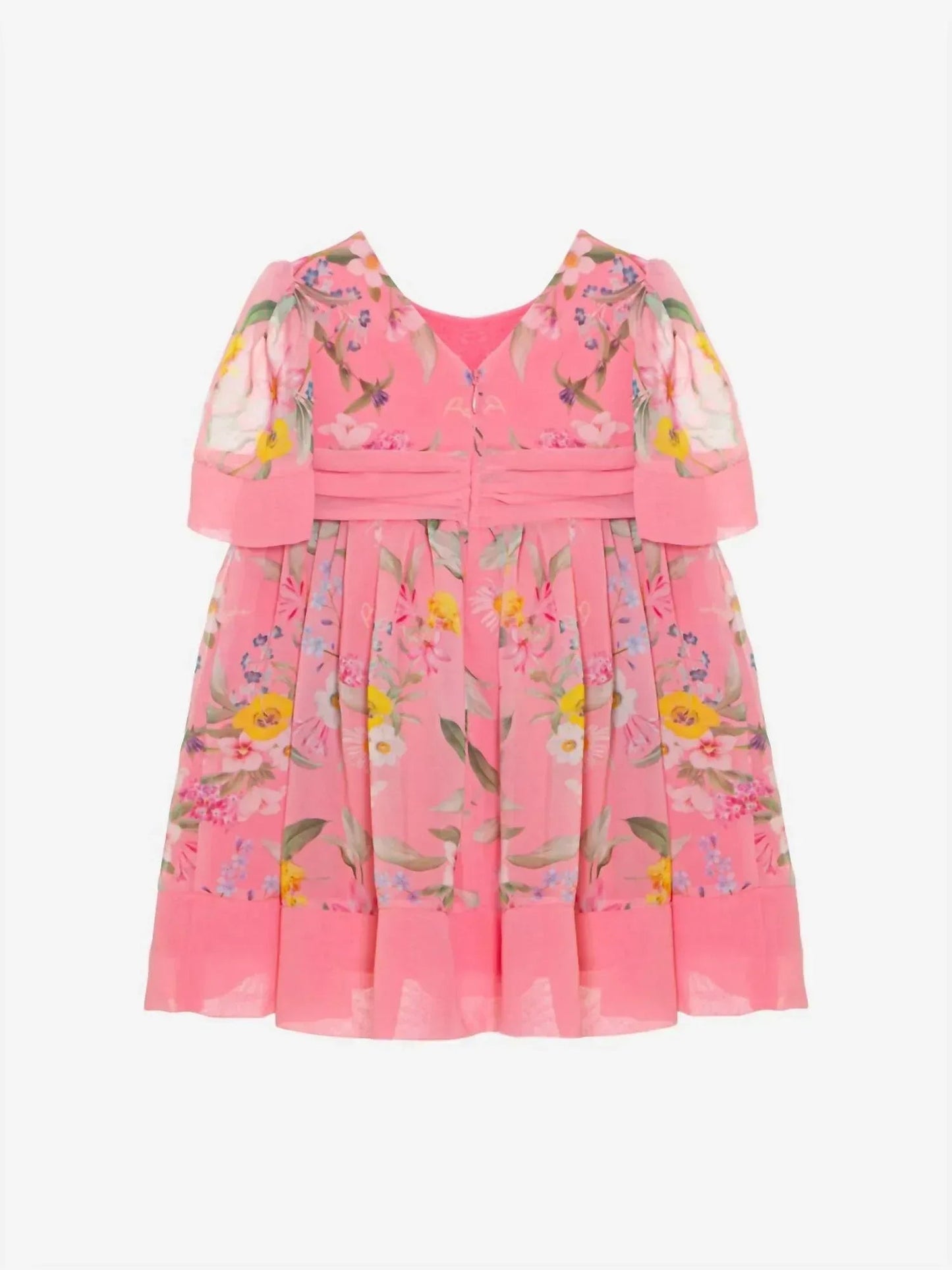Mädchenkleid aus bedrucktem Webstoff