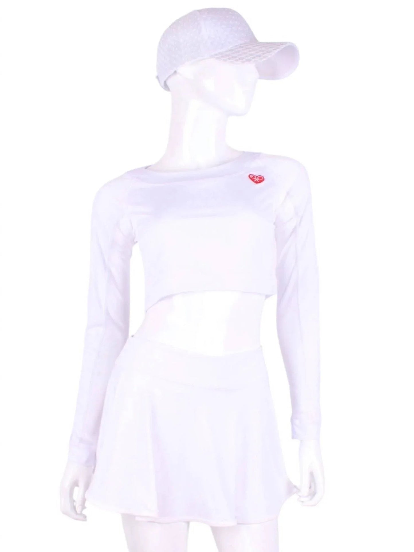Damen Crop Top aus Mesh