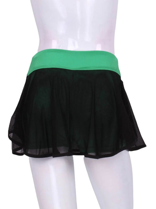 Women's Mesh On Shorties Love Skirt
