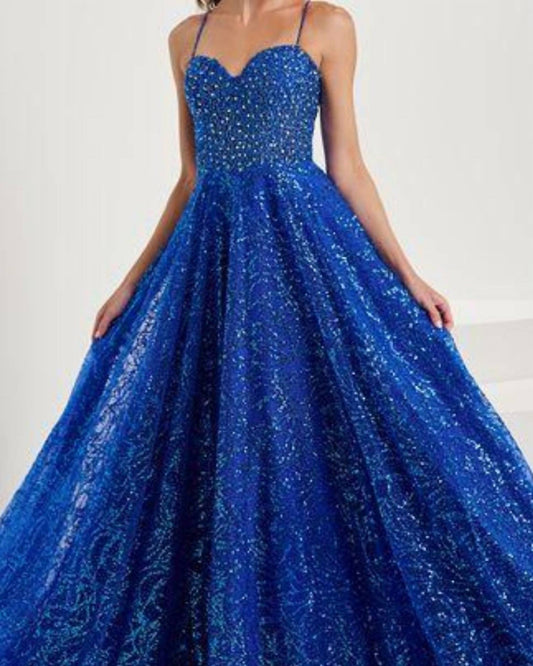 Glitzer-Tüll-Ballkleid