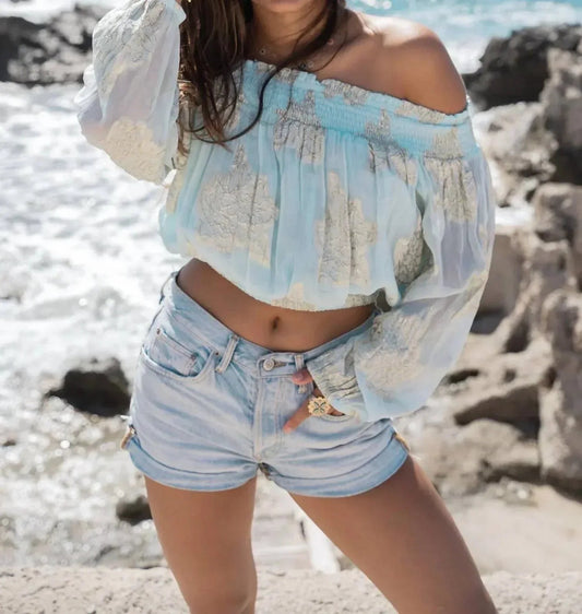 Women's Glimmer Off Shoulder Top