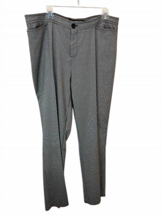 Women Houndstooth Straight Leg Pant