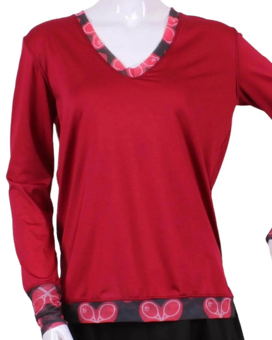 Women's Heart Mesh Very Vee Tee