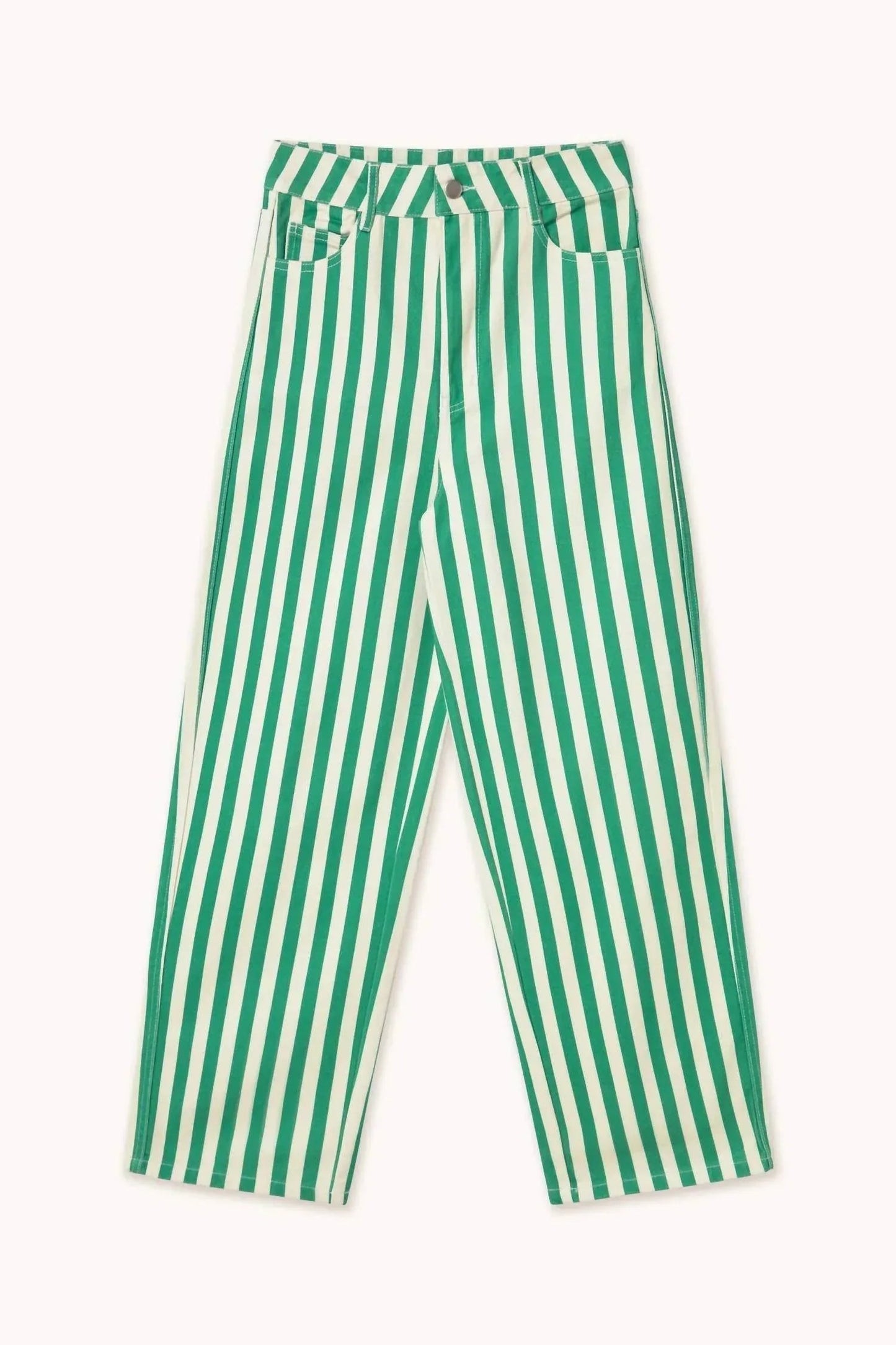 Gestreifte Berta Lange Jeans
