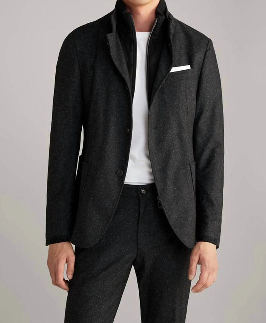 Hectar Field Coat aus Wolle und Seide mit Melange-Effekt