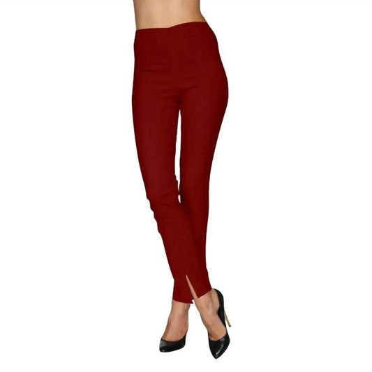 Zip FrontLong Pants w/slit