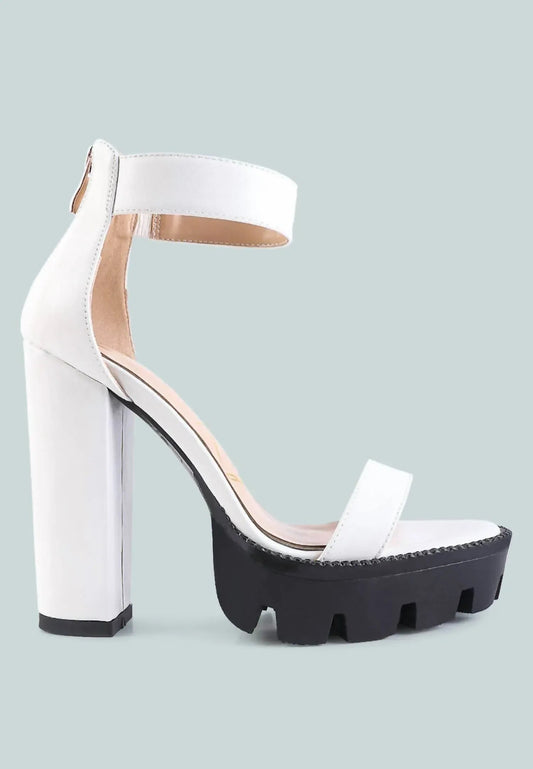 Women's Rattle Chunky High Block Heel Sandals