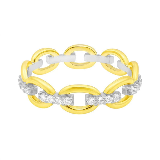Women's Moissanite Oval Link Band Bracelet