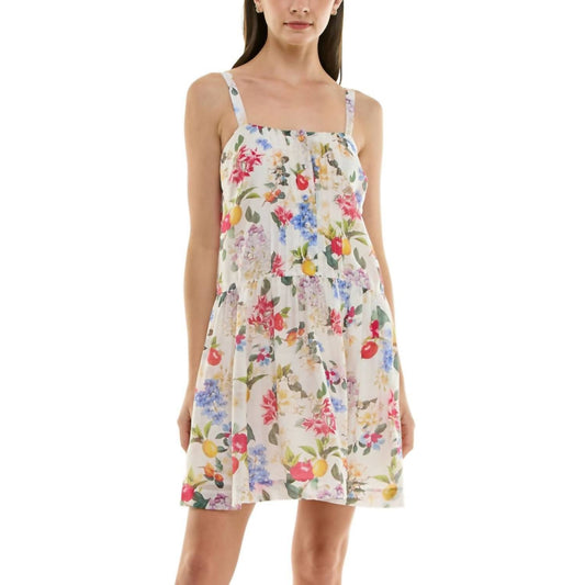Women's Printed Drop Waist Dress