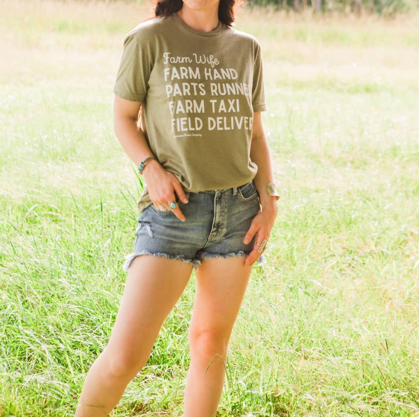 Farm Wife Grafik T-Shirt