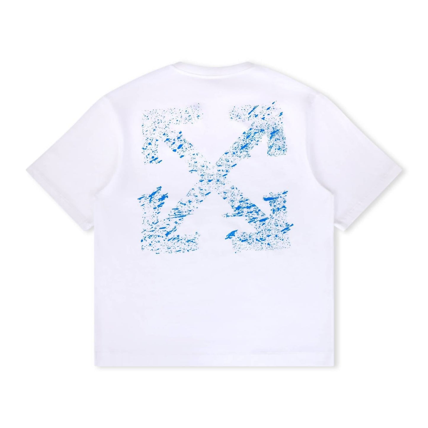 Herren T-Shirt mit Farbklecks-Pfeil und Diagonalen, Skate Fit