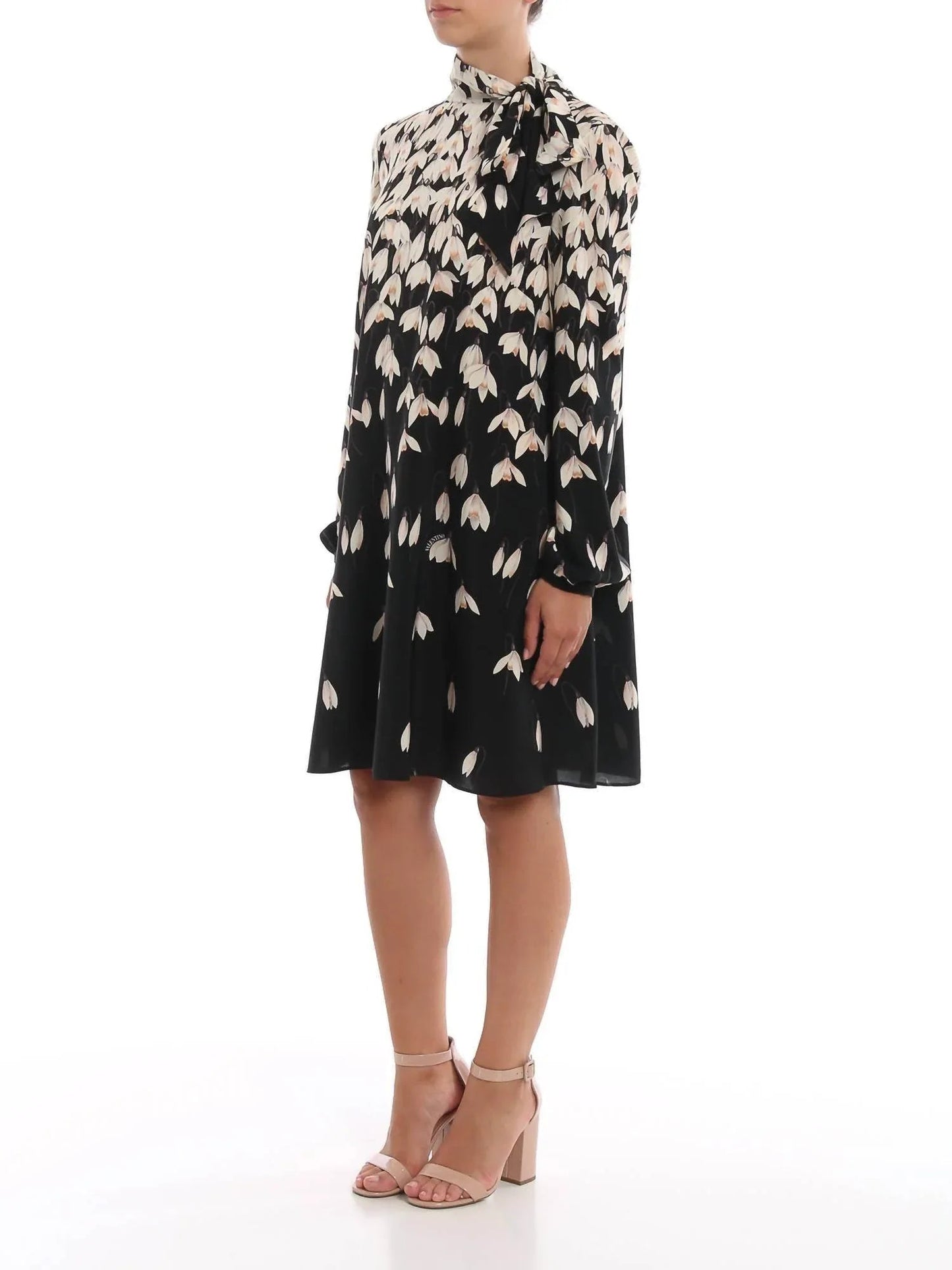 Snowdrop Crepe De Chine Silk Dress