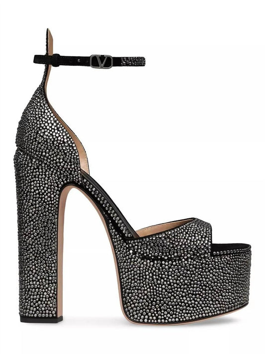 Women's Tan-go Rhinestones Platform Sandals