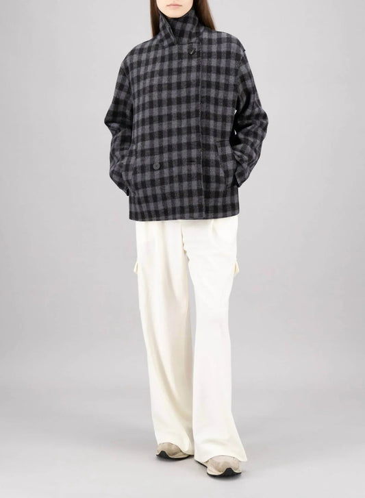 Cropped Outdoor Gingham Jacket