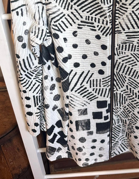 Women's Zip Up Printed Jacket