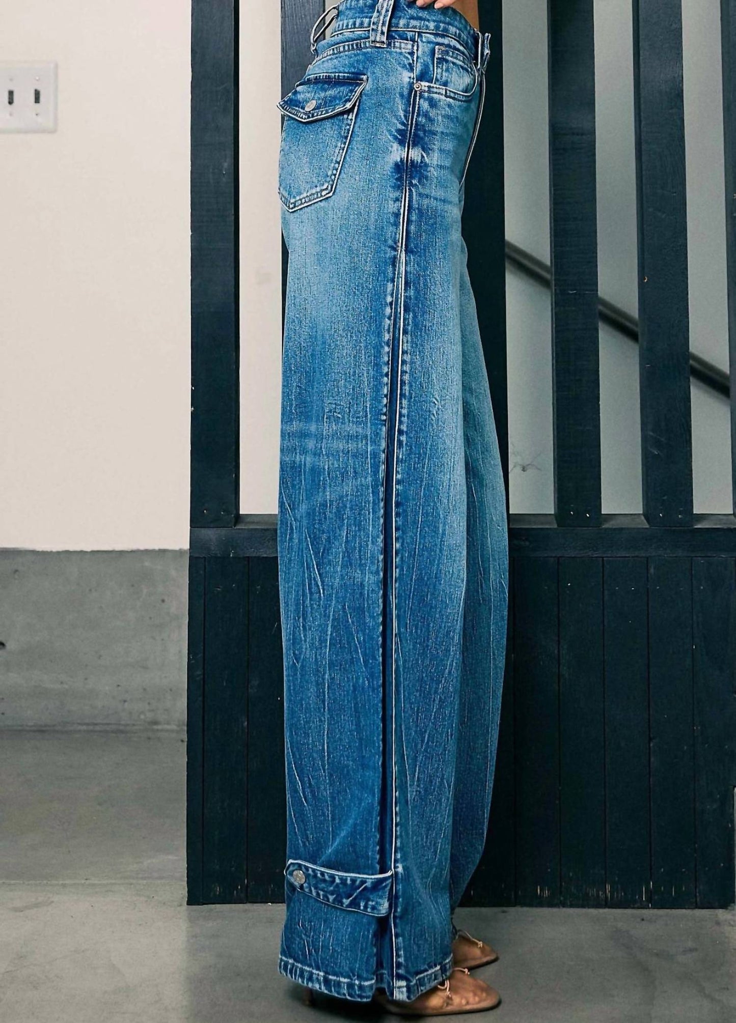 Paulina Palazzo Jeans mit weitem Bein