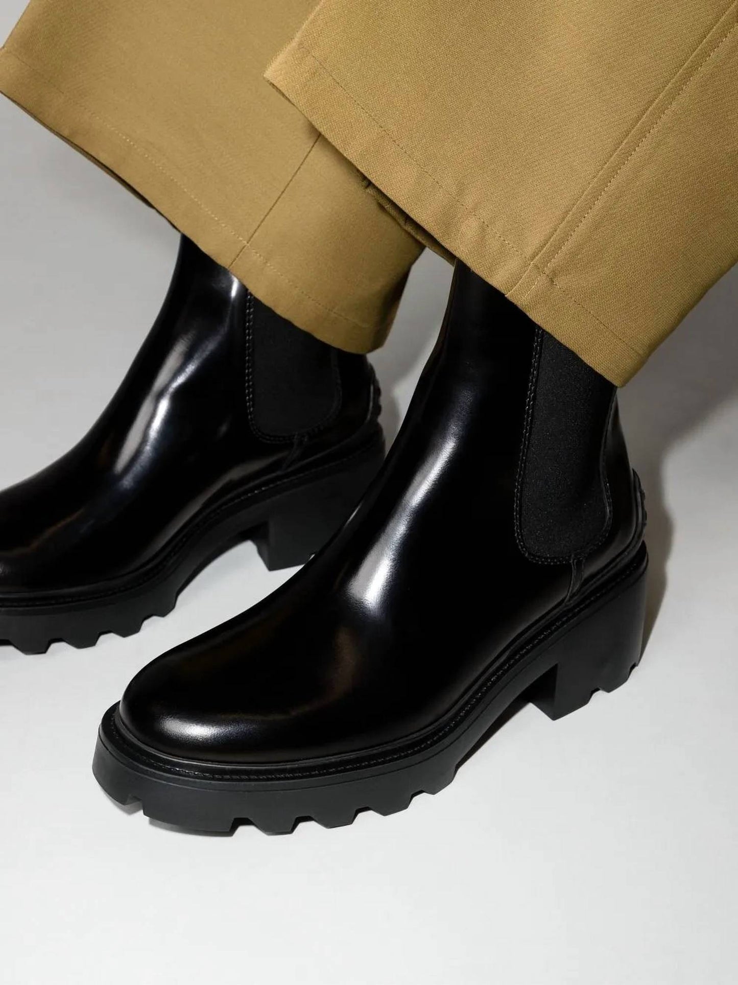 Damen-Chelsea-Boots mit Profilsohle