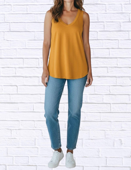 Soft Knit V-neck Sleeveless Top