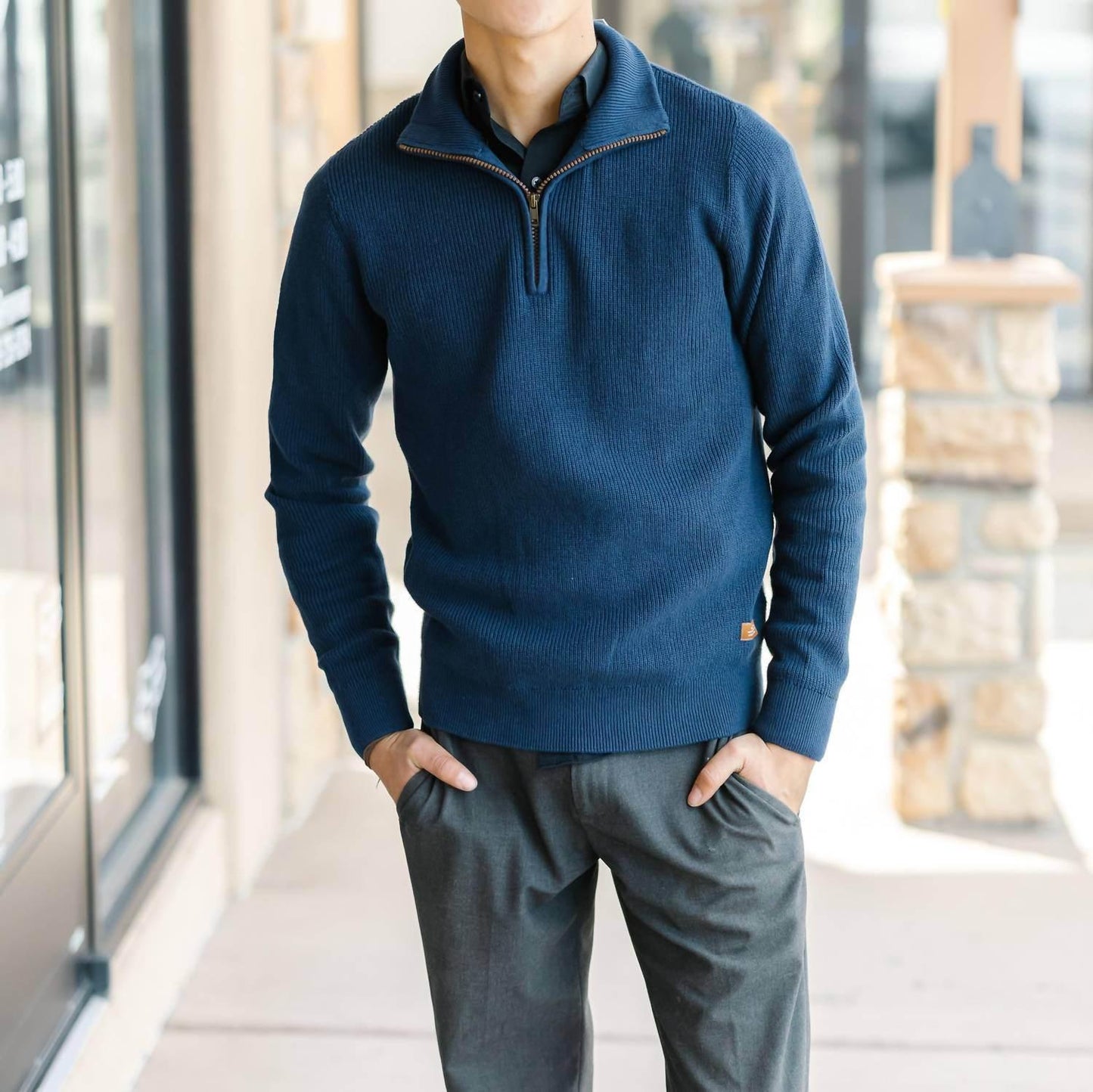 Men's Bh Codford Half-zip Sweater