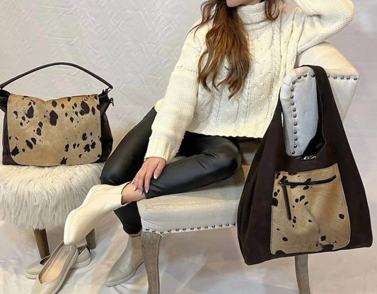 Women's Nubuck Hobo Handbag
