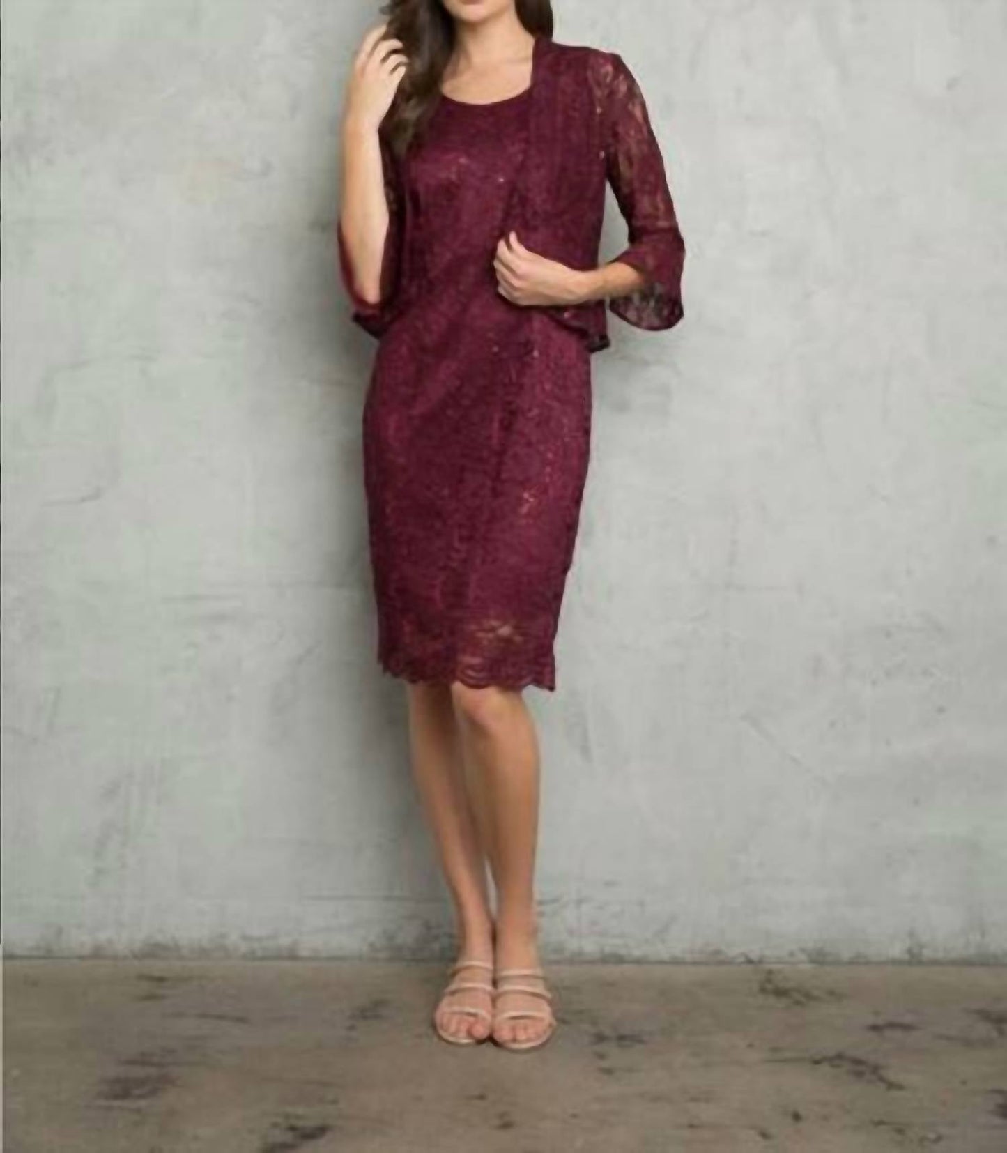 Zweiteiliges Kleid für die Brautmutter