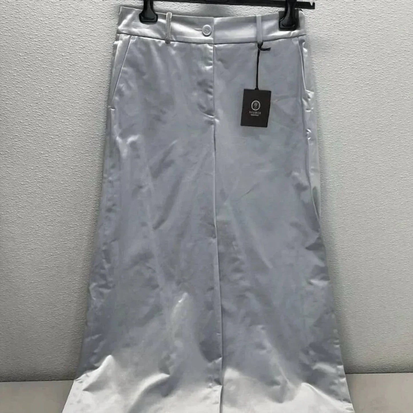 Women's Cotton Blend Satin Palazzo Pants