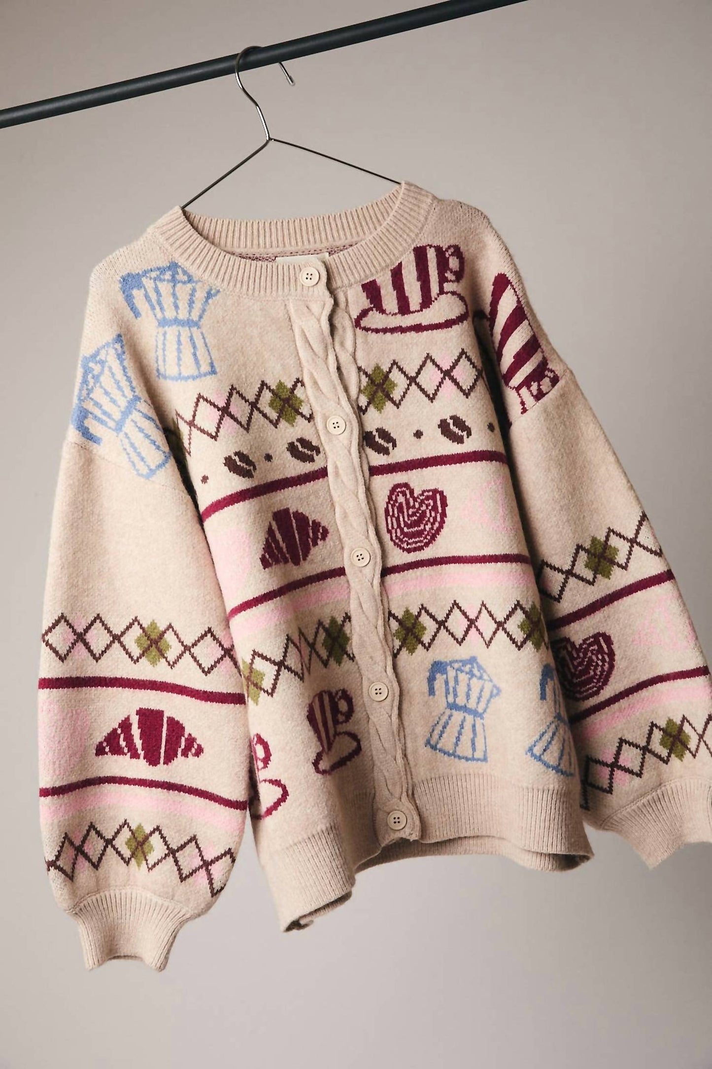 Gemütlicher Café-Cardigan