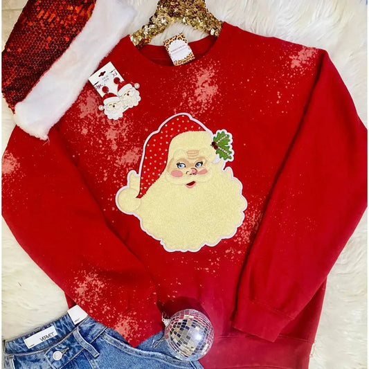 Women's Vintage Santa Sweatshirt