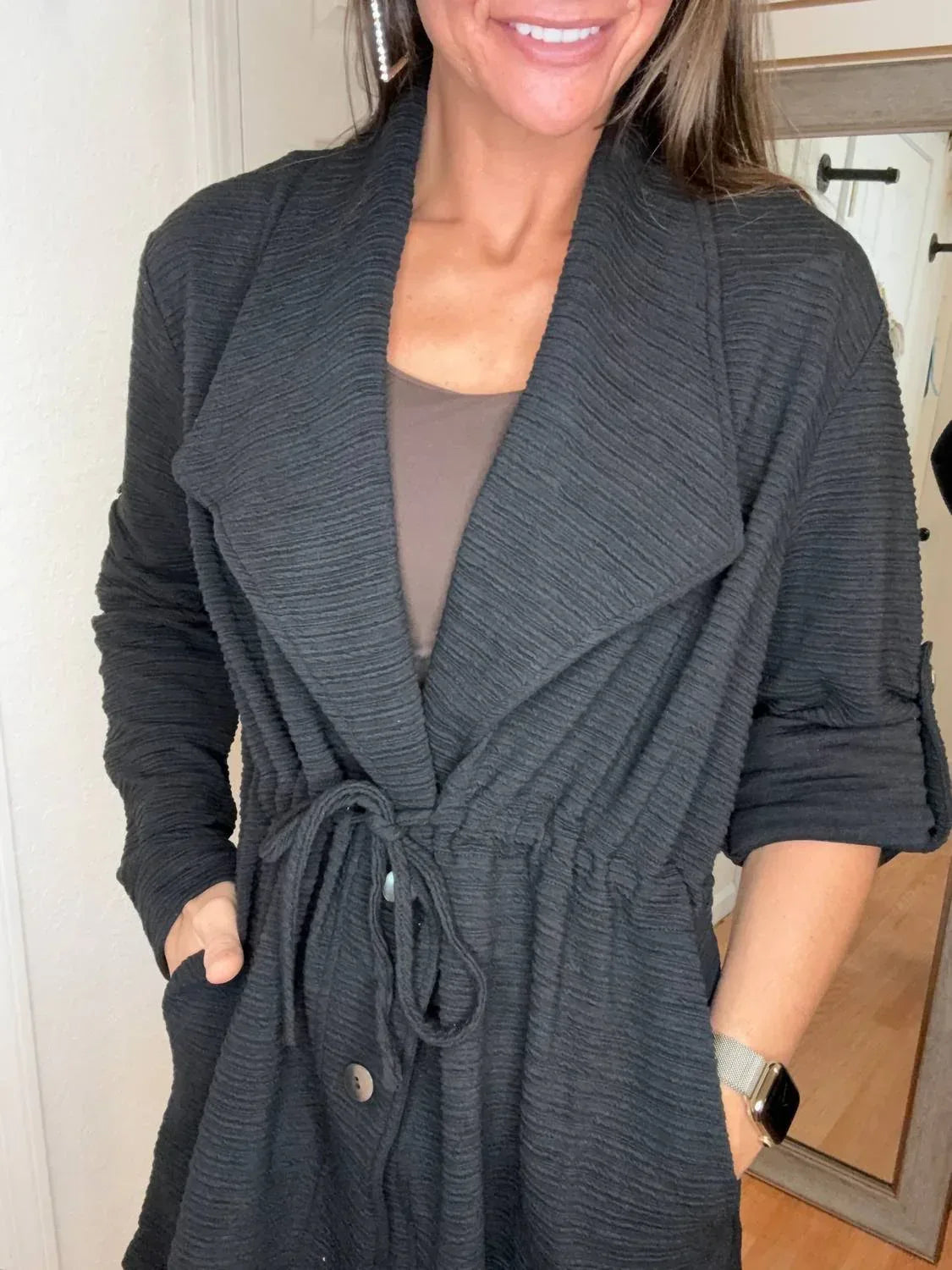 Belinda Textured Layering Jacket