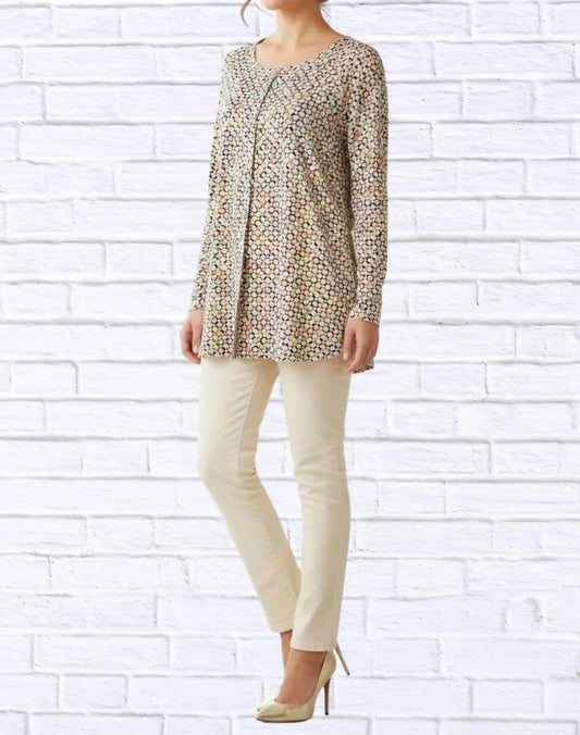 Bluse aus Webstoff mit Blumenmuster