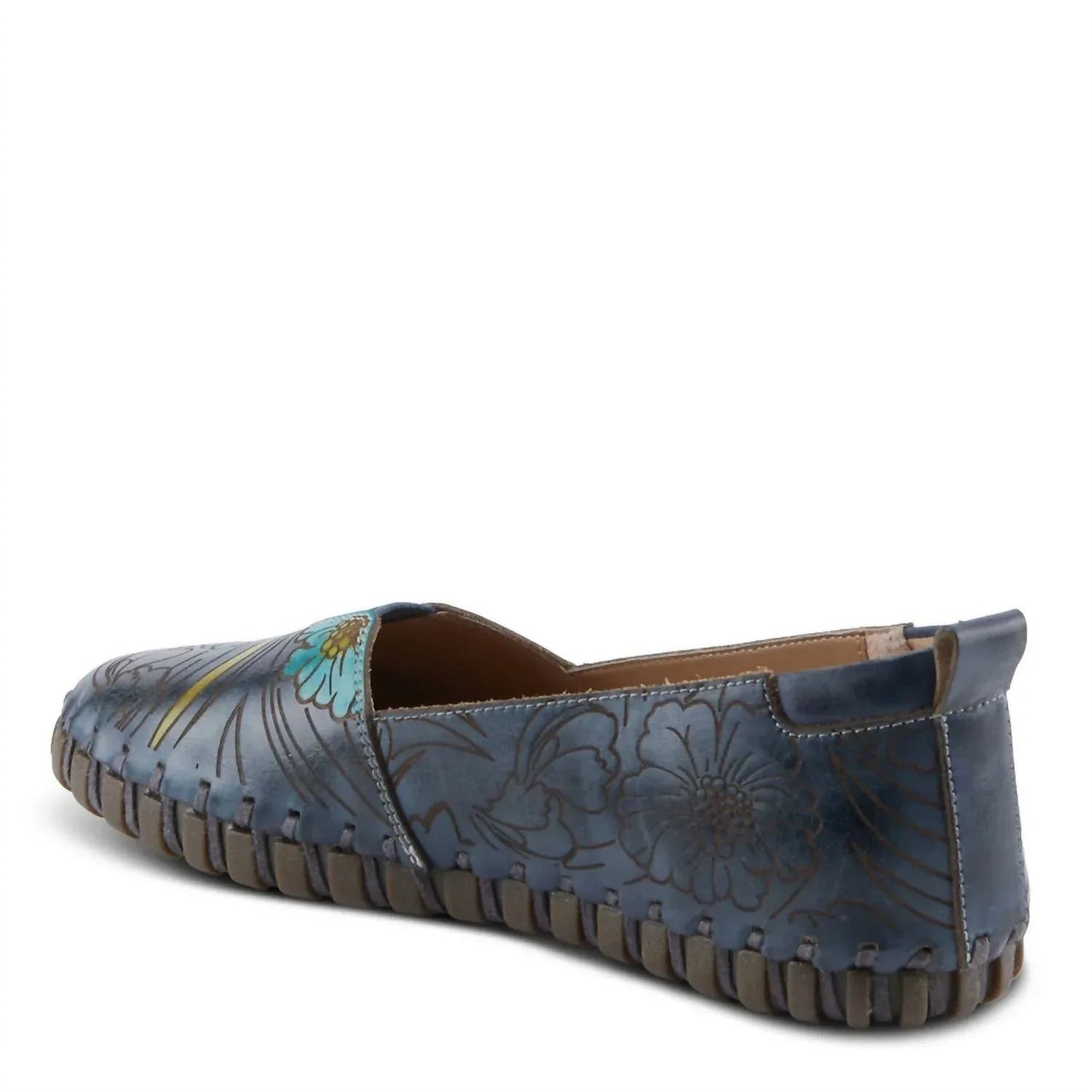 Damen dezenter Lederflachschuh