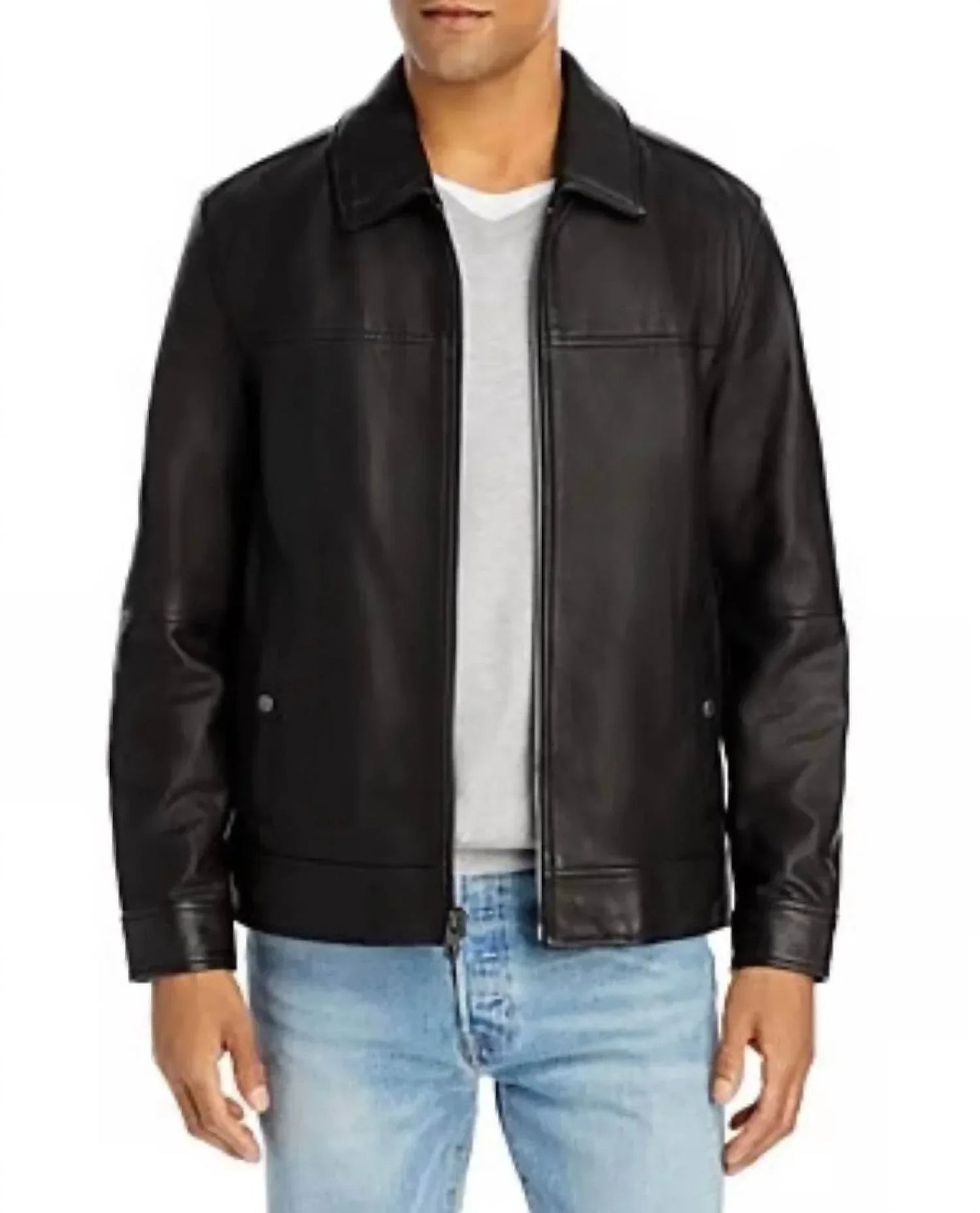 Herren Rockaway Lederjacke
