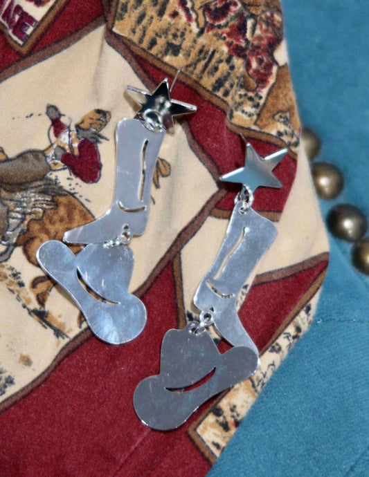 Women's Cowboy Star Earrings
