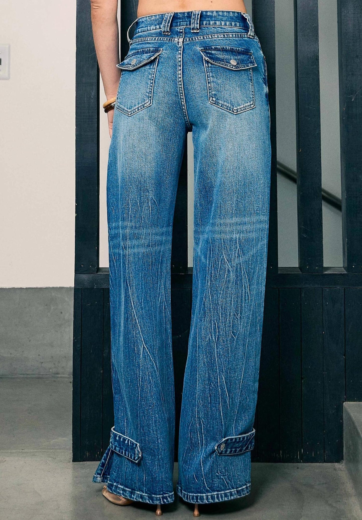 Paulina Palazzo Jeans mit weitem Bein