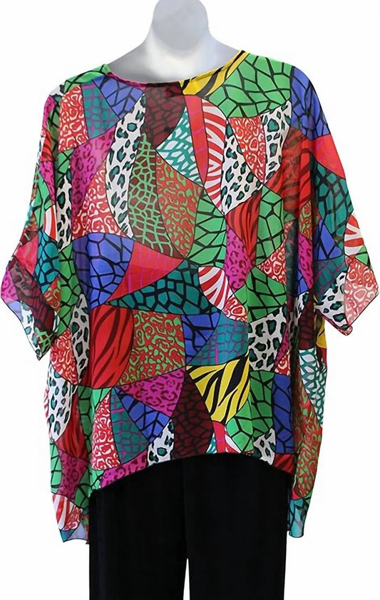 Women's Animal Print Art To Wear Top