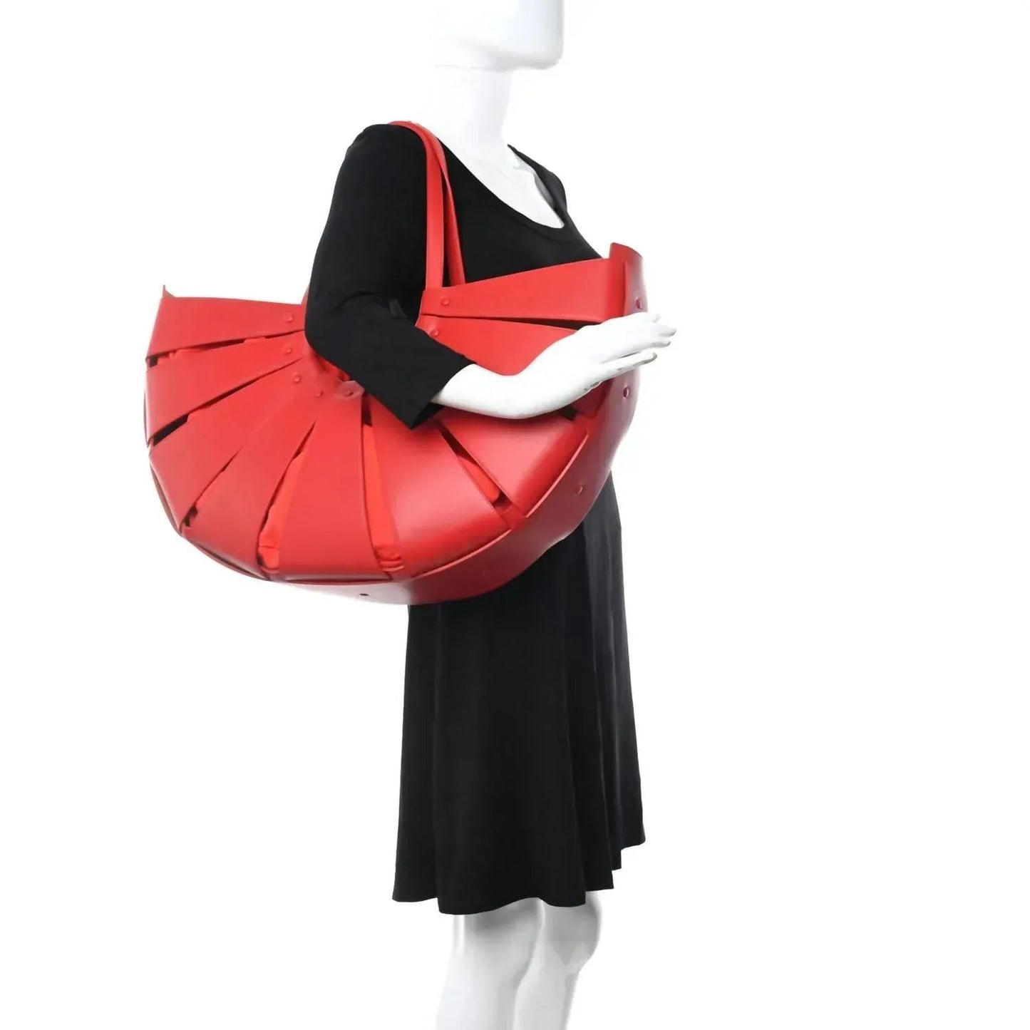 Women's French Calfskin Shell Shoulder Bag