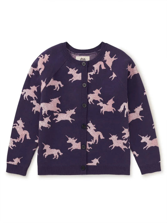 Glitzernde Strickjacke für Kinder